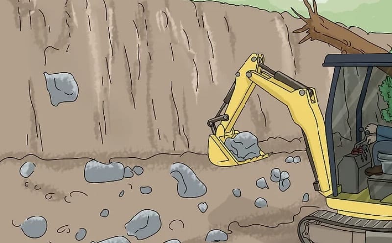 Một hệ thống thoát nước dốc hiệu quả, sử dụng rọ đá và các cống thoát nước ngầm để kiểm soát dòng chảy ngầm và ngăn chặn trượt đất